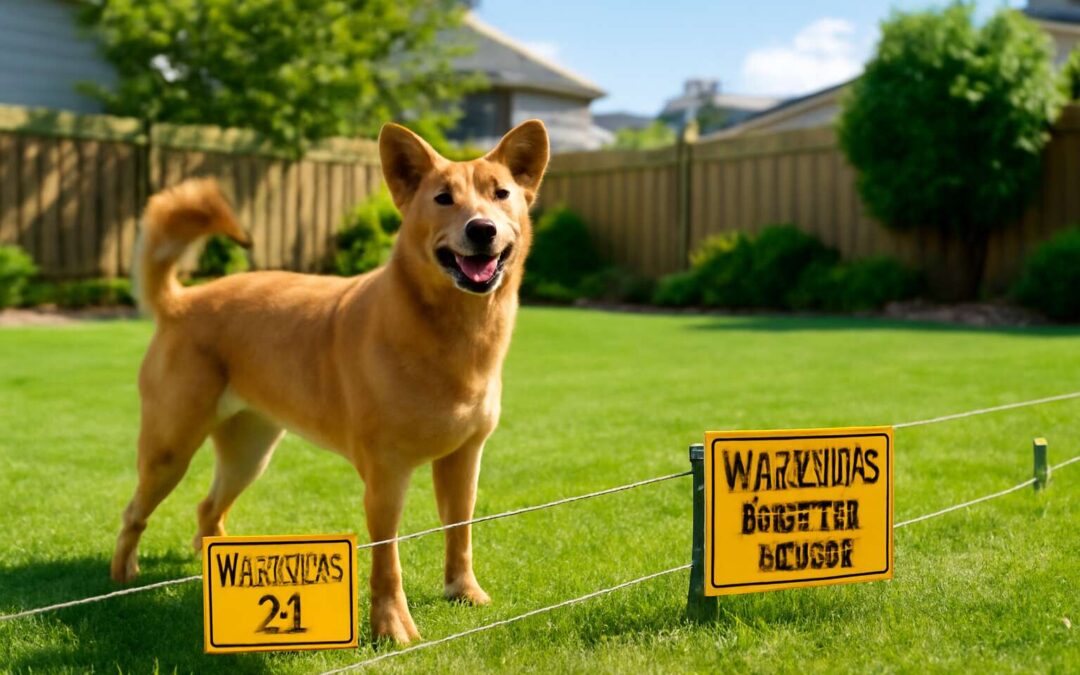 electric fencing dog: the humane, effective way to secure your yard and protect pets.